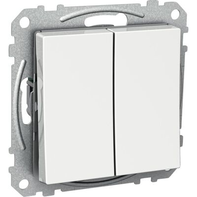 Schneider Electric WDE002617, Schalter + Taster, Weiss Schneider Electric WDE002617, Schalter + Taster, Weiss