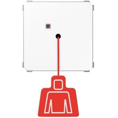 Jung NRS CD 0834 ZT WW - Zugtaster, Schraubbefestigung, weiß, für Serie 500 - Schalter Jung NRS CD 0834 ZT WW - Zugtaster, Schraubbefestigung, weiß, für Serie 500 - Schalter