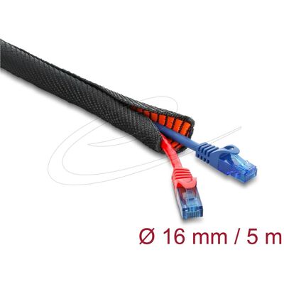 Delock, Kabelschutz + Kabelführung, Kabelschutzschlauch mit orangener Verschleissanzeige s (Kabelschlauch, 500 cm) Delock, Kabelschutz + Kabelführung, Kabelschutzschlauch mit orangener Verschleissanzeige s (Kabelschlauch, 500 cm)