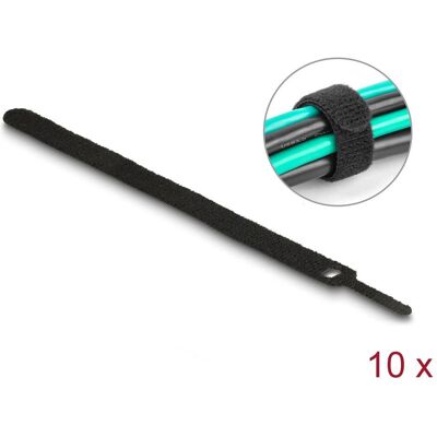 Delock, Kabelbinder, Klettkabelbinder (Klettkabelbinder, 200 mm, 10 Stk.) Delock, Kabelbinder, Klettkabelbinder (Klettkabelbinder, 200 mm, 10 Stk.)