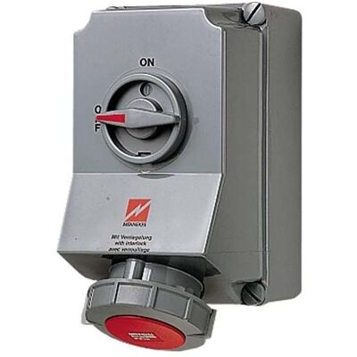 Mennekes 7290 Wanddose 63A 5P 6H 400V IP67 Mennekes 7290 Wanddose 63A 5P 6H 400V IP67