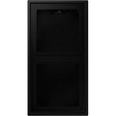 JUNG LS Cube Aufputz-Box - Schwarz, 2-fach JUNG LS Cube Aufputz-Box - Schwarz, 2-fach