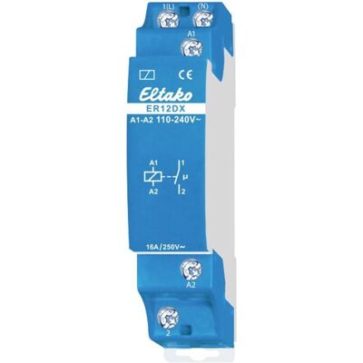 Eltako ER12DX/110-240V Relais - Potentialfrei, 16A, DIN-Schiene Eltako ER12DX/110-240V Relais - Potentialfrei, 16A, DIN-Schiene