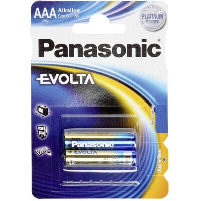 Panasonic Evolta LR 03 Micro (2 Stk., AAA), Batterien + Akkus Panasonic Evolta LR 03 Micro (2 Stk., AAA), Batterien + Akkus