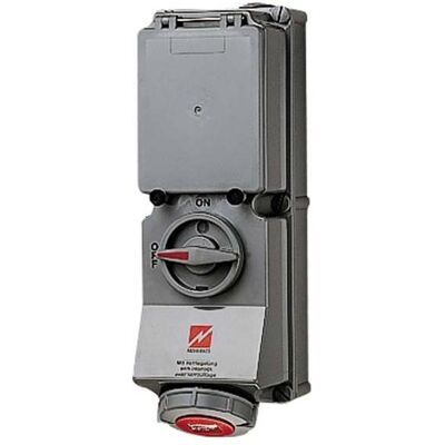 Mennekes, Steckdose, MEN 7292 16A5P 6H400V Wanddose DUO IP67 Mennekes, Steckdose, MEN 7292 16A5P 6H400V Wanddose DUO IP67