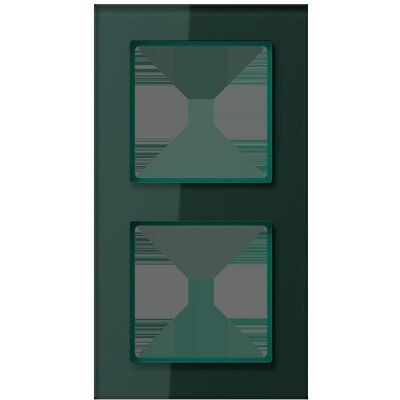 JUNG, Zubehör Schalterprogramm, AC582GLSG Glasrahmen 2f JUNG, Zubehör Schalterprogramm, AC582GLSG Glasrahmen 2f