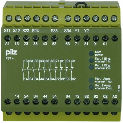 Pilz - PST4-720300 - 24VDC - 2-Kanal - Safety door monitor Pilz - PST4-720300 - 24VDC - 2-Kanal - Safety door monitor