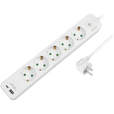 LogiLink, Steckdosenleiste, LPS280U (5x, CEE 7/3, USB-A, USB-C, 1.50 m) LogiLink, Steckdosenleiste, LPS280U (5x, CEE 7/3, USB-A, USB-C, 1.50 m)