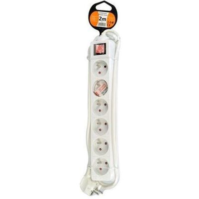 Olight, Verlängerungskabel, Solight extension cord, 6 sockets, white, switch, 2m (2 m) Olight, Verlängerungskabel, Solight extension cord, 6 sockets, white, switch, 2m (2 m)
