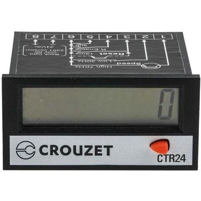 Crouzet, Energiemessgerät, CTR24 Counter, 8 Digit LCD, 3 30 V dc Crouzet, Energiemessgerät, CTR24 Counter, 8 Digit LCD, 3 30 V dc