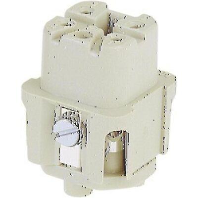 Harting HAN A Steckverbinder, Einsatz Typ 3Amale Schraubklemme max 2,5mm2, 10A4 polig, Elektronikkabel + Stecker, Grau Harting HAN A Steckverbinder, Einsatz Typ 3Amale Schraubklemme max 2,5mm2, 10A4 polig, Elektronikkabel + Stecker, Grau