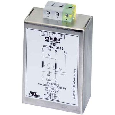 Murr Elektronik Netzfilter 250 V/AC, 300 V/DC (L x B x H) 39 x 65 x 107 mm 1, Induktor Murr Elektronik Netzfilter 250 V/AC, 300 V/DC (L x B x H) 39 x 65 x 107 mm 1, Induktor