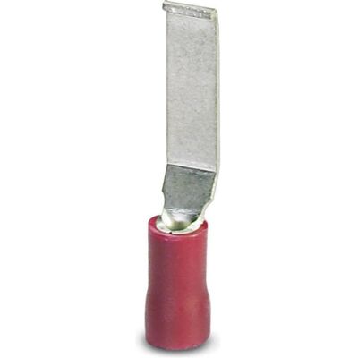 Phoenix Contact, Kabelverbindung, Stiftkabelschuh flache Ausführung, hakenförmig 0.5 mm² 1.5 mm² Teilisoliert Rot 3240015 100 St. Phoenix Contact, Kabelverbindung, Stiftkabelschuh flache Ausführung, hakenförmig 0.5 mm² 1.5 mm² Teilisoliert Rot 3240015 100 St.