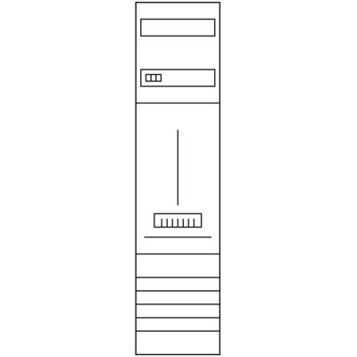 Hager, Systemstromversorgung, Komplettfeld ZH33W7N 1Z 3Punkt 1050mm 1feldrig Hager, Systemstromversorgung, Komplettfeld ZH33W7N 1Z 3Punkt 1050mm 1feldrig