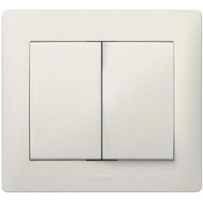 Legrand Galea Wippe Serie 771512 perlmutt, Schalter + Taster, Weiss Legrand Galea Wippe Serie 771512 perlmutt, Schalter + Taster, Weiss