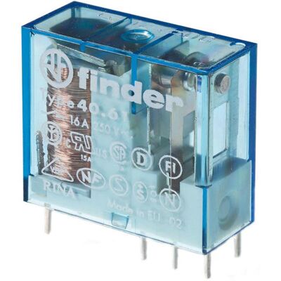 Finder Print-Leistungsrelais 6 VDC 650 mW, Relais Finder Print-Leistungsrelais 6 VDC 650 mW, Relais