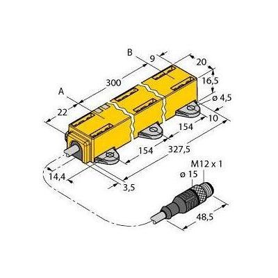 Turck Induktiver (0.30 m), Stromkabel Turck Induktiver (0.30 m), Stromkabel