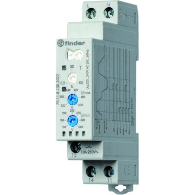 Finder Voltage monitoring relay 220-240V ac,1P, Relais Finder Voltage monitoring relay 220-240V ac,1P, Relais