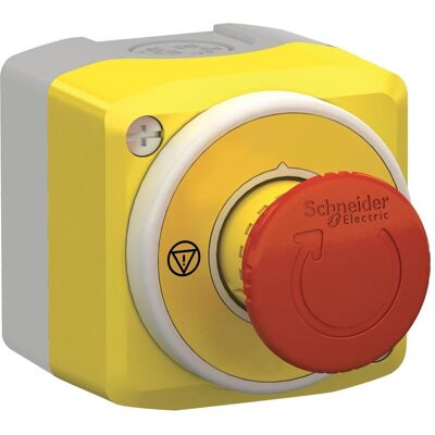 Schneider Electric XALK178W3B140G Gelb Rot Grau IP66 IP67 IP69K Nothalt-Taste Schneider Electric XALK178W3B140G Gelb Rot Grau IP66 IP67 IP69K Nothalt-Taste