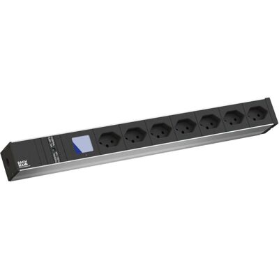 Bachmann, Steckdosenleiste, Steckdosenleiste 19 BlueNet Metered, 7xT13 (7x, Typ 13, 2 m) Bachmann, Steckdosenleiste, Steckdosenleiste 19 BlueNet Metered, 7xT13 (7x, Typ 13, 2 m)