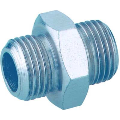 Schneider, Rohrverbindungstechnik, Doppelnippel DN-NI-G1/8a x G1/4a Schneider, Rohrverbindungstechnik, Doppelnippel DN-NI-G1/8a x G1/4a