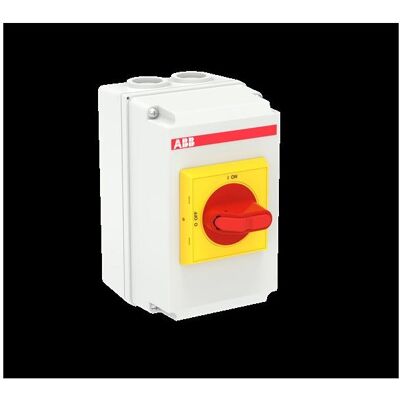 ABB Lasttrennschalter OTDCP32SA12M, Schalter + Taster, Rot ABB Lasttrennschalter OTDCP32SA12M, Schalter + Taster, Rot