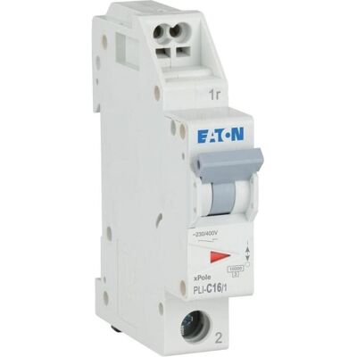 Eaton, Schutzschalter, MOE PLI-C16/1 LS-Schalter C-Char 16A, 1p (Steckkl.) Eaton, Schutzschalter, MOE PLI-C16/1 LS-Schalter C-Char 16A, 1p (Steckkl.)