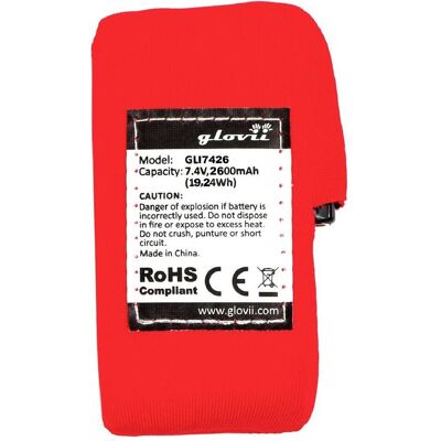 Glovii Ersatzakku für wärmende Hemden und Hosen GLI7426 (1 Stk., 2600 mAh), Batterien + Akkus Glovii Ersatzakku für wärmende Hemden und Hosen GLI7426 (1 Stk., 2600 mAh), Batterien + Akkus
