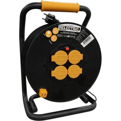 Relectric, Kabelrolle, RELEC492190 PRO Kabeltrommel 25 mtr IP44 3 x 1,5 mm (25 m, 1.50 mm²) Relectric, Kabelrolle, RELEC492190 PRO Kabeltrommel 25 mtr IP44 3 x 1,5 mm (25 m, 1.50 mm²)