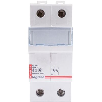 Legrand Zylindrischer Sicherungslasttrennschalter 2P 8,5x31,5mm RB326 (005826), Schalter + Taster Legrand Zylindrischer Sicherungslasttrennschalter 2P 8,5x31,5mm RB326 (005826), Schalter + Taster