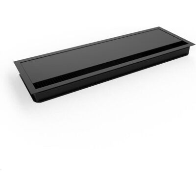 TecLines, Kabelschutz + Kabelführung, TKD015B Kabeldurchführung 120x360 mm mit Soft Close, schwarz (Kabeldurchlass, 36 cm) TecLines, Kabelschutz + Kabelführung, TKD015B Kabeldurchführung 120x360 mm mit Soft Close, schwarz (Kabeldurchlass, 36 cm)