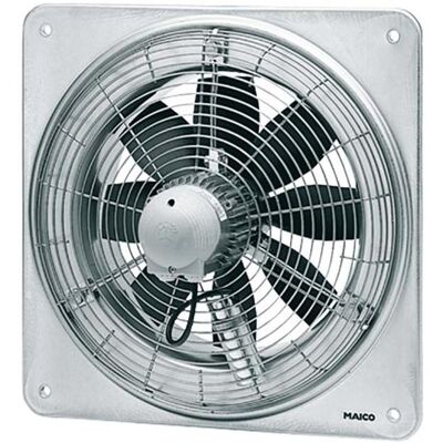 Maico MAI EZQ 45/6 B Axial-Wandventilator, quadrat. Wandplatte, Wechselstrom, DN450, Elektronikzubehör + Gehäuse, Silber Maico MAI EZQ 45/6 B Axial-Wandventilator, quadrat. Wandplatte, Wechselstrom, DN450, Elektronikzubehör + Gehäuse, Silber