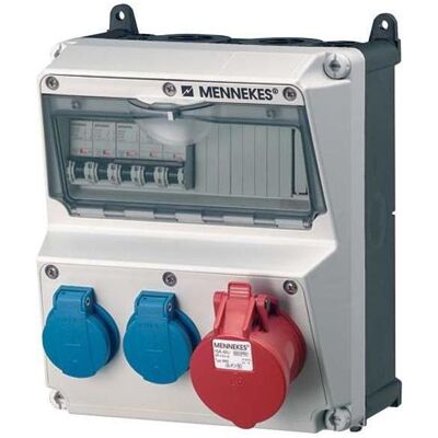 Mennekes 920005 Wandmontage Stromverteiler mit 2 Steckdosen Mennekes 920005 Wandmontage Stromverteiler mit 2 Steckdosen