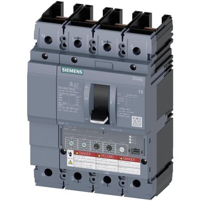Siemens Schutzschalter, Leistungsschalter 40A 4p 15-40A/In 3VA6140-6HM41-2AA0 Siemens Schutzschalter, Leistungsschalter 40A 4p 15-40A/In 3VA6140-6HM41-2AA0