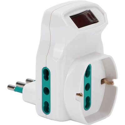 Goobay, Reiseadapter, FANTON 87317 Steckdosenadapter Typ L (IT) Typ L (IT) + Typ F Weiss Goobay, Reiseadapter, FANTON 87317 Steckdosenadapter Typ L (IT) Typ L (IT) + Typ F Weiss