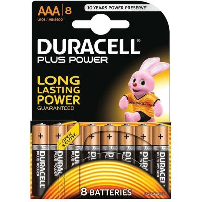 Duracell Plus Power (8 Stk., AAA), Batterien + Akkus Duracell Plus Power (8 Stk., AAA), Batterien + Akkus