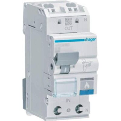 Hager ARC910D - Fehlerlichtbogen-Schutzeinrichtung 2P 10A IP20 Hager ARC910D - Fehlerlichtbogen-Schutzeinrichtung 2P 10A IP20