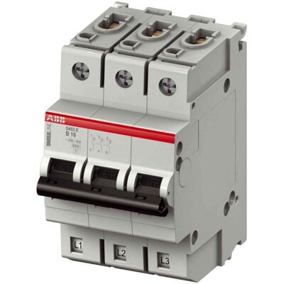 ABB, Schutzschalter, Sicherungsautomat S400 Typ B 16A 6kA ABB, Schutzschalter, Sicherungsautomat S400 Typ B 16A 6kA