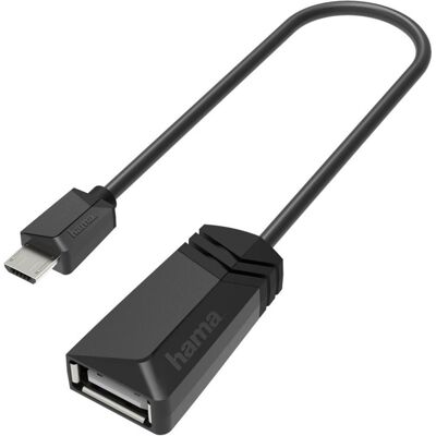 Hama USB-Adapter Micro-USB Type A (M) bis USB Typ A (W) (USB 2.0), USB Kabel Hama USB-Adapter Micro-USB Type A (M) bis USB Typ A (W) (USB 2.0), USB Kabel