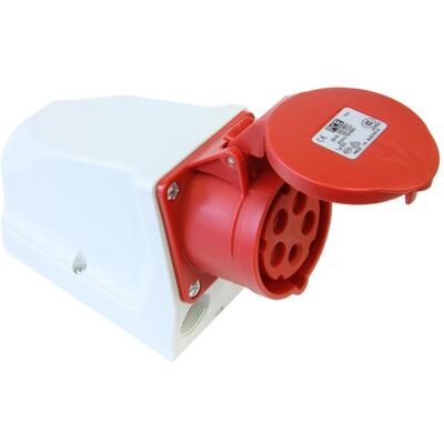 PC Electric Wandsteckdose 16A 3P+N+J IP44 - Industrieschukosteckdose PC Electric Wandsteckdose 16A 3P+N+J IP44 - Industrieschukosteckdose