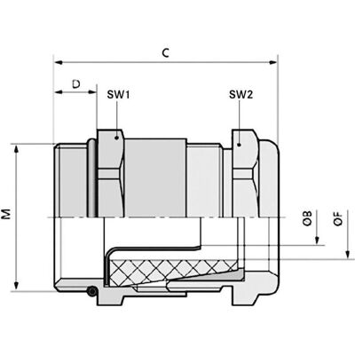 Lapp, Kabelverbindung, Skindicht Shve-M 20x1,5/11/7/ Lapp, Kabelverbindung, Skindicht Shve-M 20x1,5/11/7/