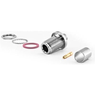 Varia N-Einbaubuchse für HDF400 Kable, Crimp Version, Elektronikkabel + Stecker Varia N-Einbaubuchse für HDF400 Kable, Crimp Version, Elektronikkabel + Stecker