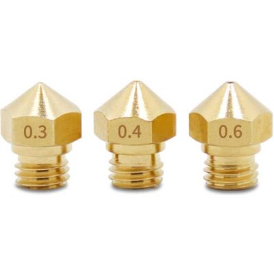 Allnet 4duino 3D Nozzles M6 Düse verschiedene Groessen, Entwicklungsboard + Kit Allnet 4duino 3D Nozzles M6 Düse verschiedene Groessen, Entwicklungsboard + Kit