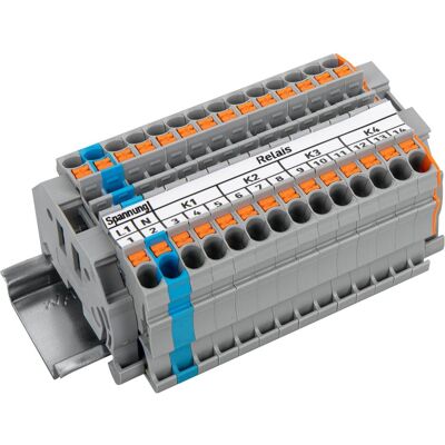 Wago Relaisklemmenleiste, Elektronikzubehör + Gehäuse, Grau Wago Relaisklemmenleiste, Elektronikzubehör + Gehäuse, Grau