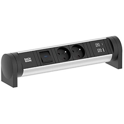 Bachmann - CYCLE Desk 2xUTE - 2x Steckdosen - 0.2 m Kabel - Steckdosenleiste Bachmann - CYCLE Desk 2xUTE - 2x Steckdosen - 0.2 m Kabel - Steckdosenleiste