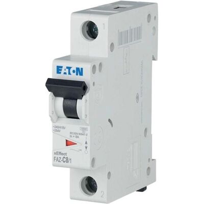 Eaton FAZ-C8/1 - Leitungsschutzschalter 8A, 1-polig - Industrie Eaton FAZ-C8/1 - Leitungsschutzschalter 8A, 1-polig - Industrie