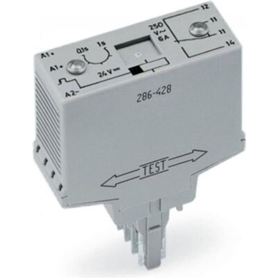 WAGO 286-427 Relais - 24 V/DC, 6 A, Umschalter - Relais WAGO 286-427 Relais - 24 V/DC, 6 A, Umschalter - Relais