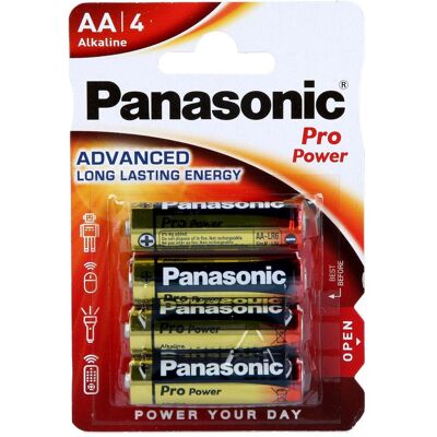 Panasonic Batterien Alkaline, LR6 4 St., f. HandyShock (4 Stk., AA), Batterien + Akkus Panasonic Batterien Alkaline, LR6 4 St., f. HandyShock (4 Stk., AA), Batterien + Akkus
