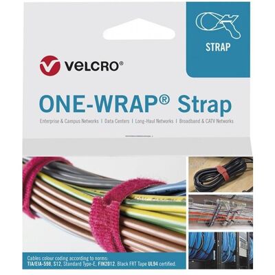 Velcro brand, Kabelbinder, One-Wrap Strap (Klettkabelbinder, 200 mm, 25 Stk.) Velcro brand, Kabelbinder, One-Wrap Strap (Klettkabelbinder, 200 mm, 25 Stk.)