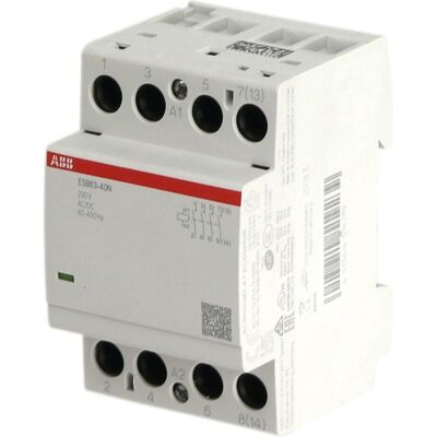 ABB ESB63-40N-06 Installationsschütz 4S/0Ö, 230 V AC/DC, Relais ABB ESB63-40N-06 Installationsschütz 4S/0Ö, 230 V AC/DC, Relais